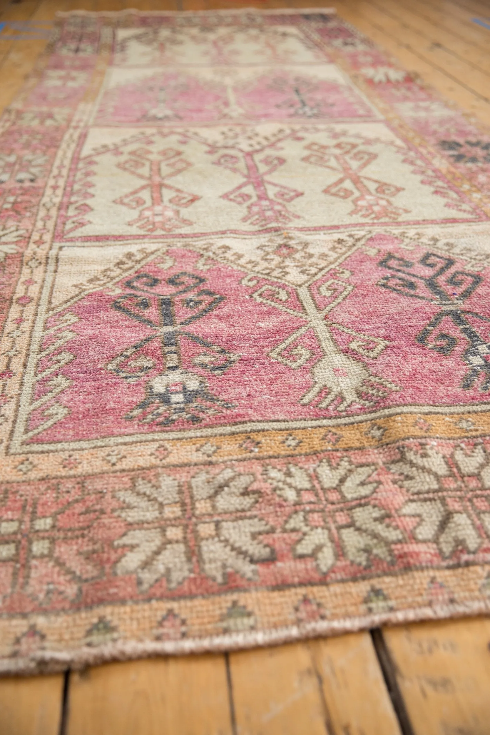 4.5x11.5 Vintage Distressed Oushak Rug Runner